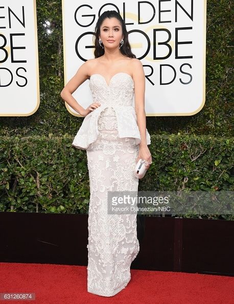 74th ANNUAL GOLDEN GLOBE AWARDS -- Pictured: (l-r) arrive to the 74th Annual Golden Globe Awards held at the Beverly Hilton Hotel on January 8, 2017.